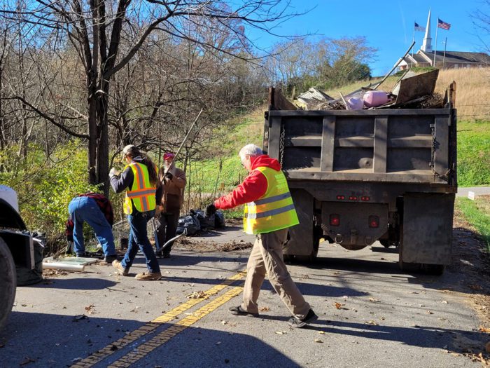 Image of During No Trash November 46,067 pounds of litter was removed from Tennessee Roadways