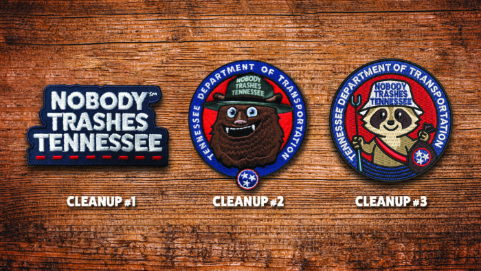 TDOT’s Nobody Trashes Tennessee Campaign Launches New Scout Patch in Advance of No Trash November Image of TDOT’s Nobody Trashes Tennessee Campaign Launches New Scout Patch in Advance of No Trash November